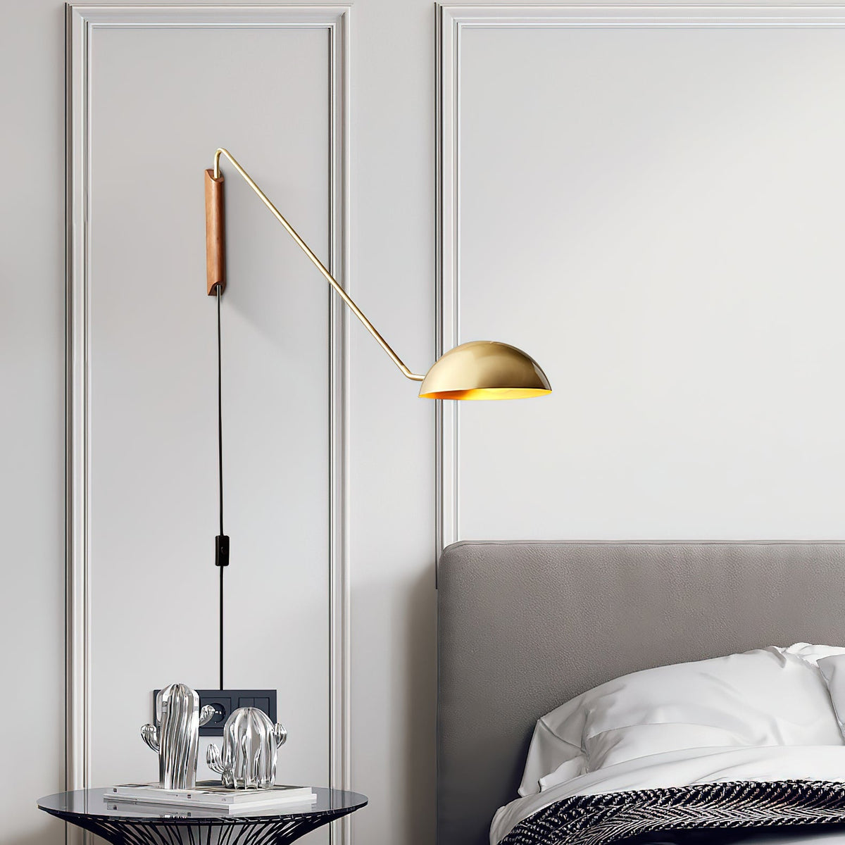 Swing Dome Wall Light, Adjustable Angle