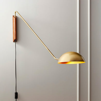 Swing Dome Wall Light, Adjustable Angle