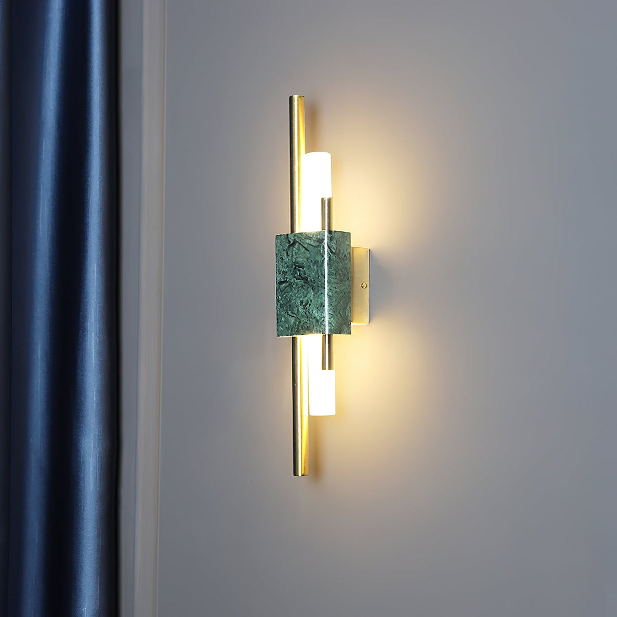 Marble Wall Light with Adjustable LED — side view