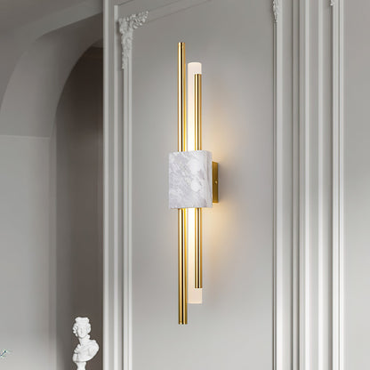 Marble Wall Light with Adjustable LED — detail view