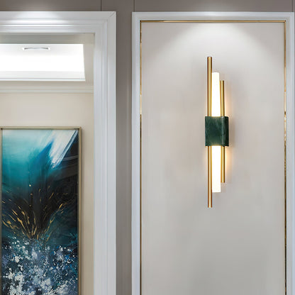 Marble Wall Light with Adjustable LED — front view