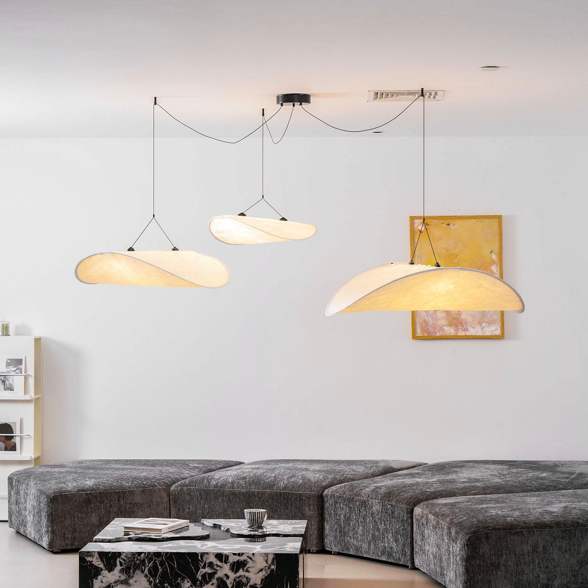 Tense Tyvek Pendant Lamp Position 150
