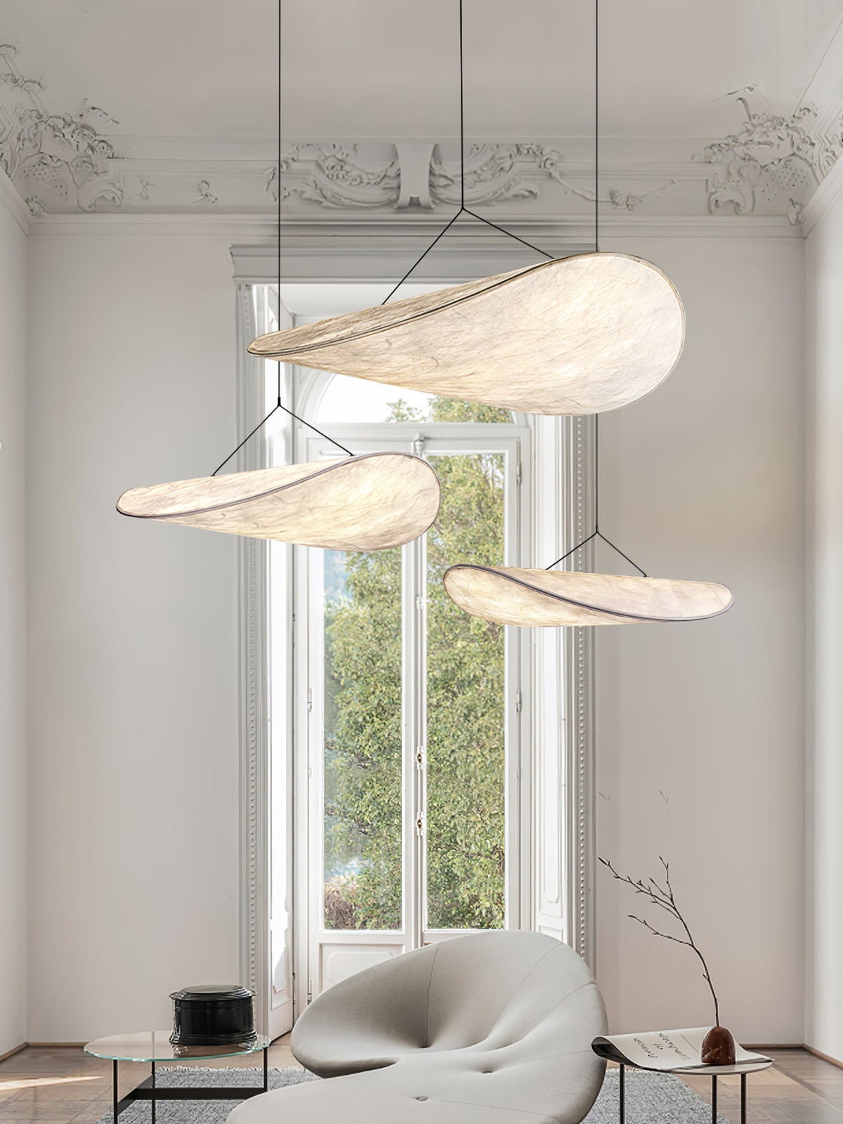 Tense Tyvek Pendant Lamp Position 89