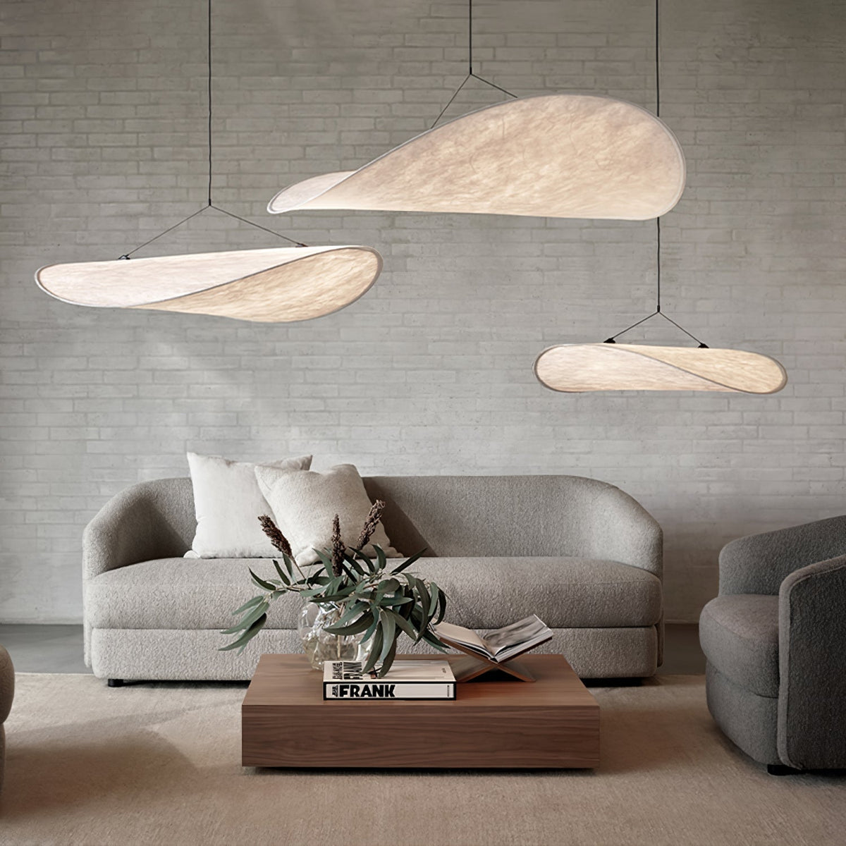 Layered Paper Pendant Lamp, Eco-Friendly & Dimmable — detail view