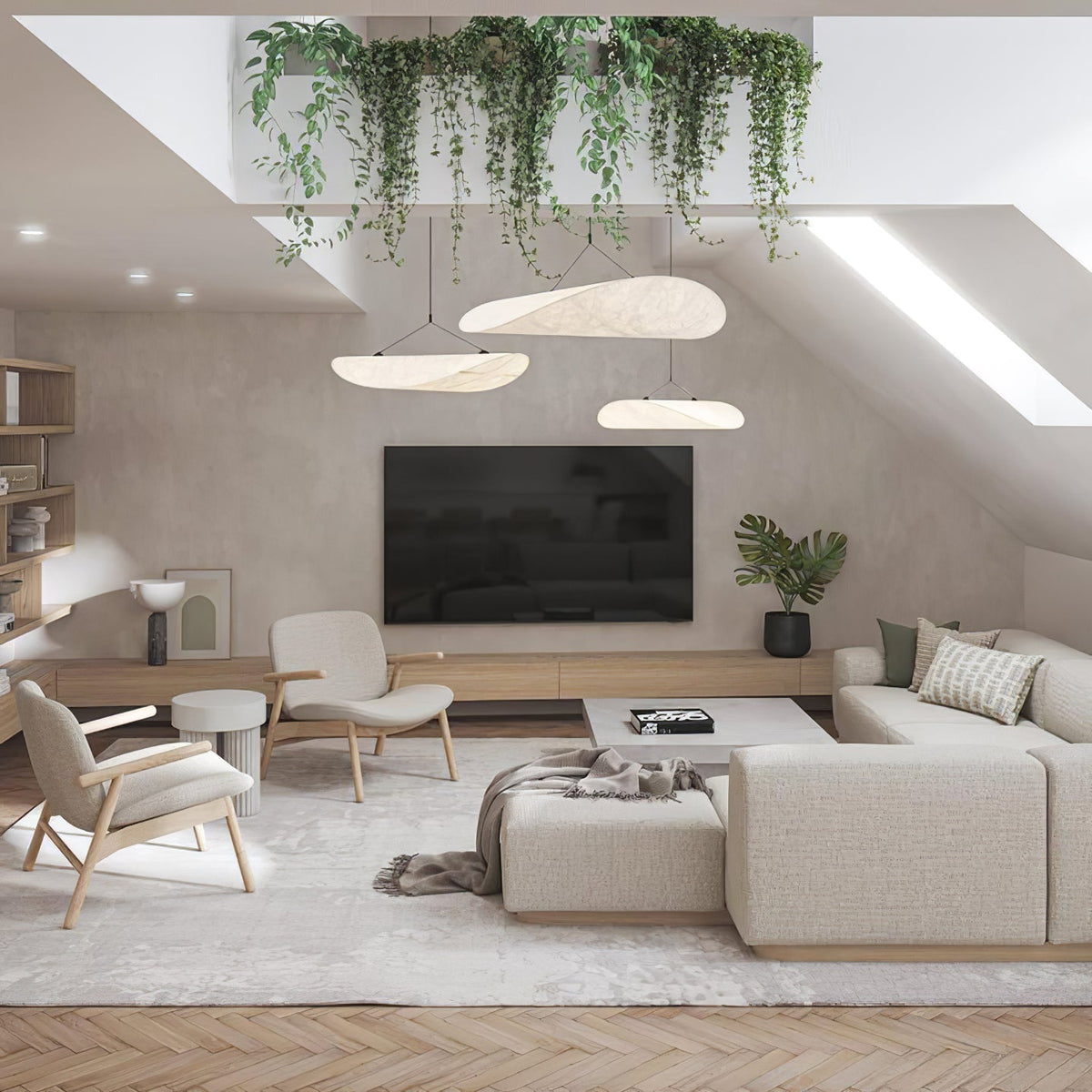 Tense Tyvek Pendant Lamp Position 75