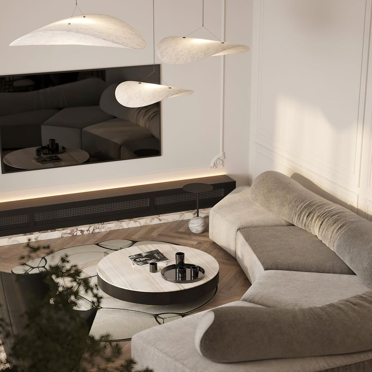 Tense Tyvek Pendant Lamp Position 124