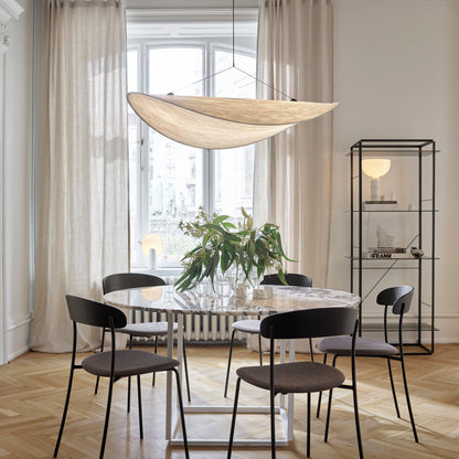 Layered Paper Pendant Lamp, Eco-Friendly & Dimmable — lifestyle view