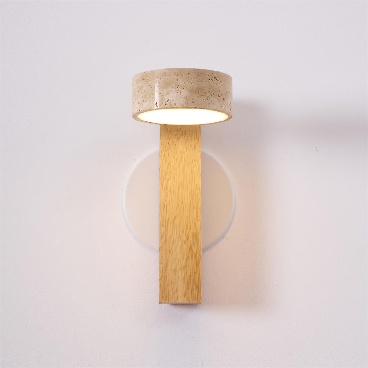 Travertine Beam Wall Lamp, Adjustable LED