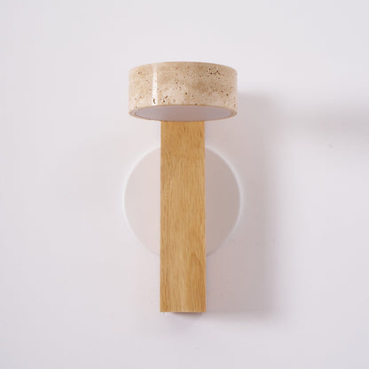 Travertine Beam Wall Lamp, Adjustable LED