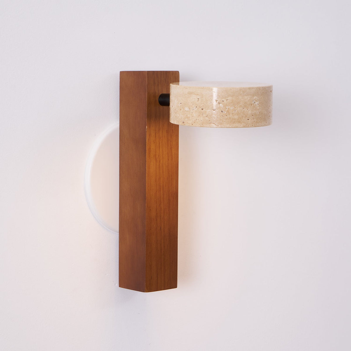 Travertine Beam Wall Lamp, Adjustable LED