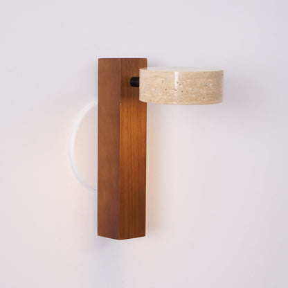 Travertine Beam Wall Lamp, Adjustable LED