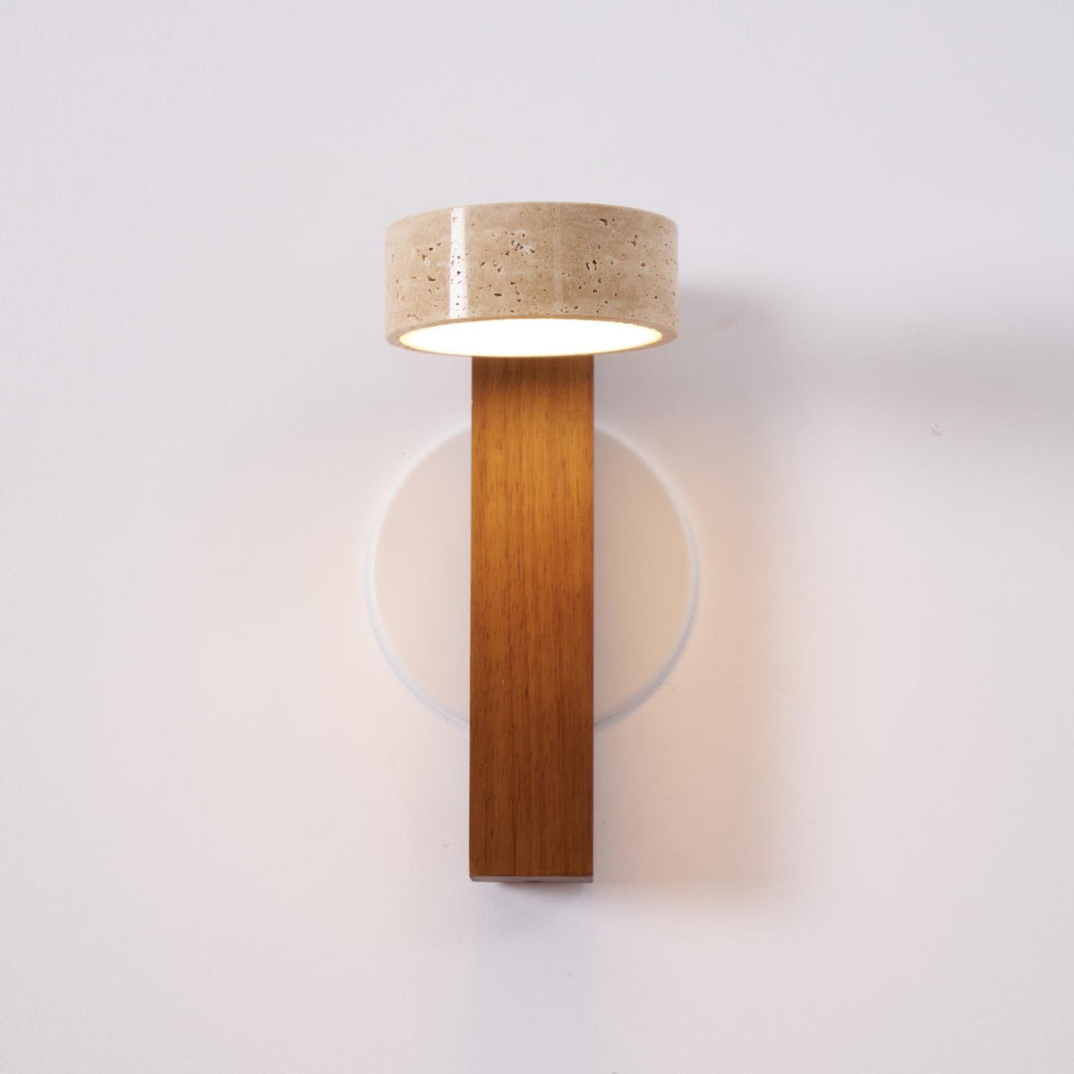 Travertine Beam Wall Lamp, Adjustable LED