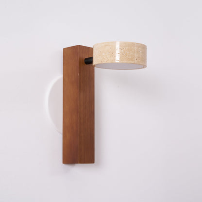 Travertine Beam Wall Lamp, Adjustable LED