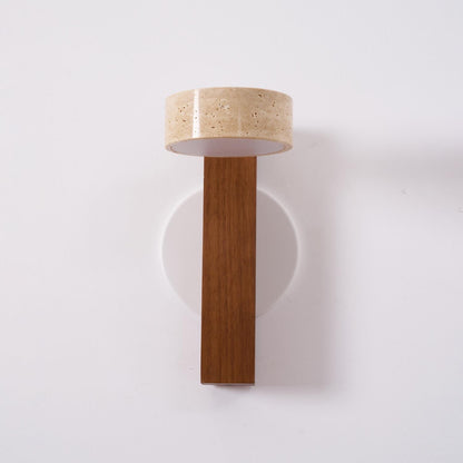 Travertine Beam Wall Lamp, Adjustable LED