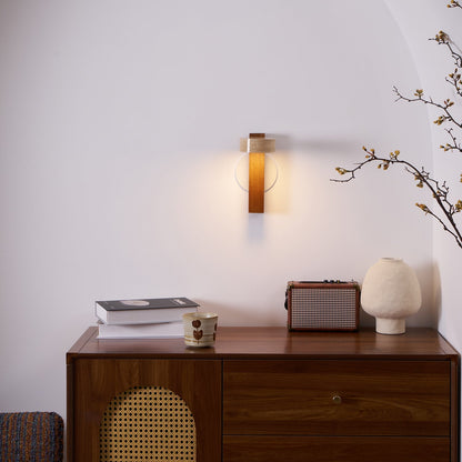 Travertine Beam Wall Lamp, Adjustable LED