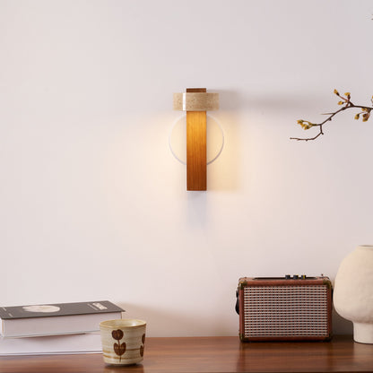 Travertine Beam Wall Lamp, Adjustable LED