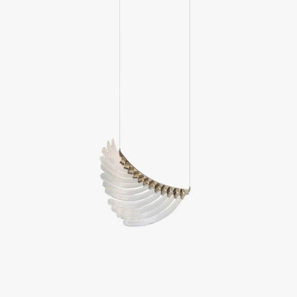 Tiered Palmette Chandelier with Crystal Accents — front view