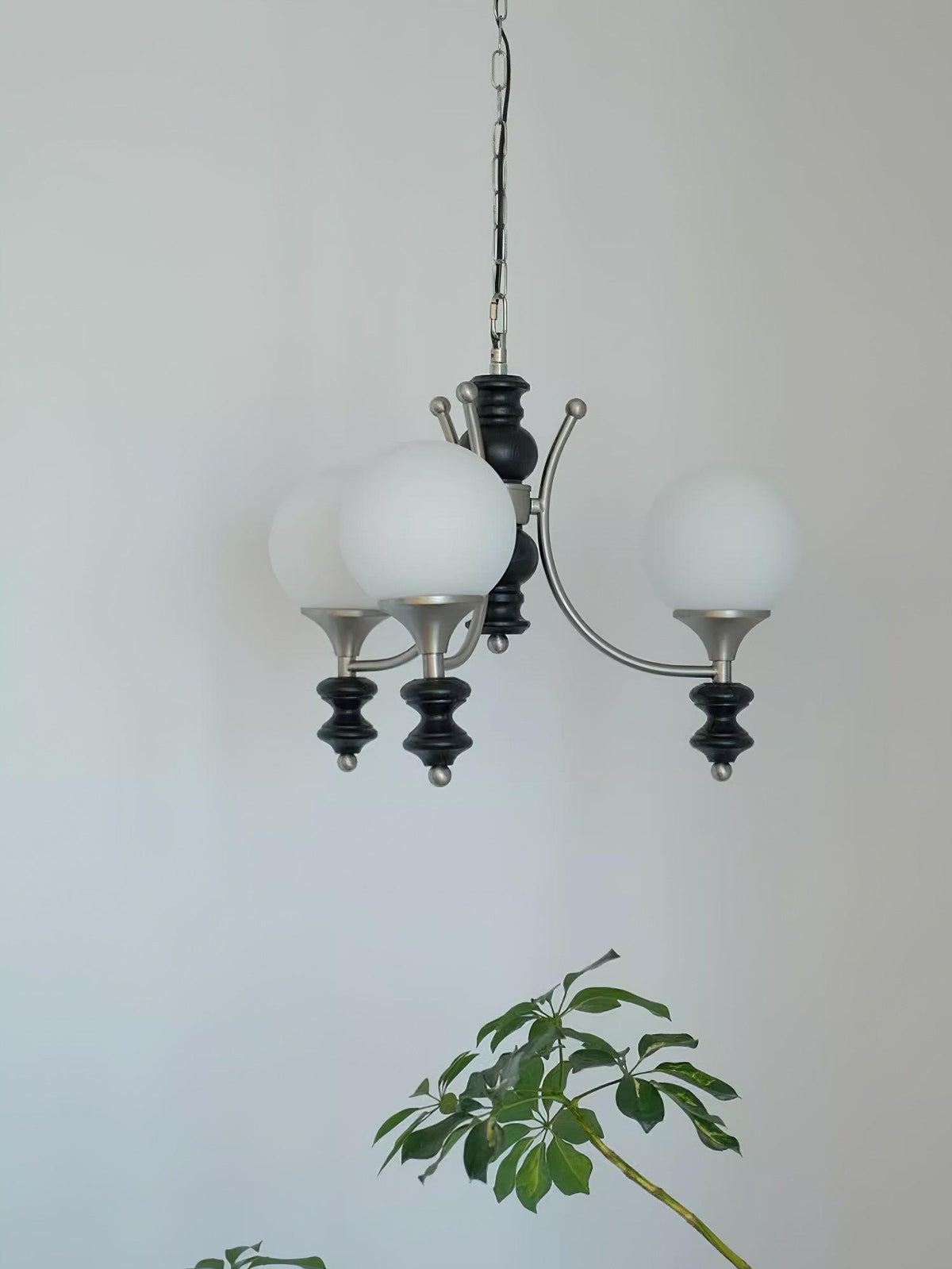 Wooden Chandelier with Adjustable Height