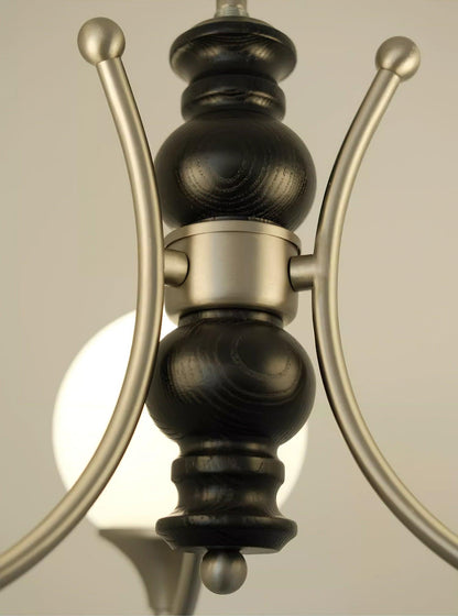 Wooden Chandelier with Adjustable Height