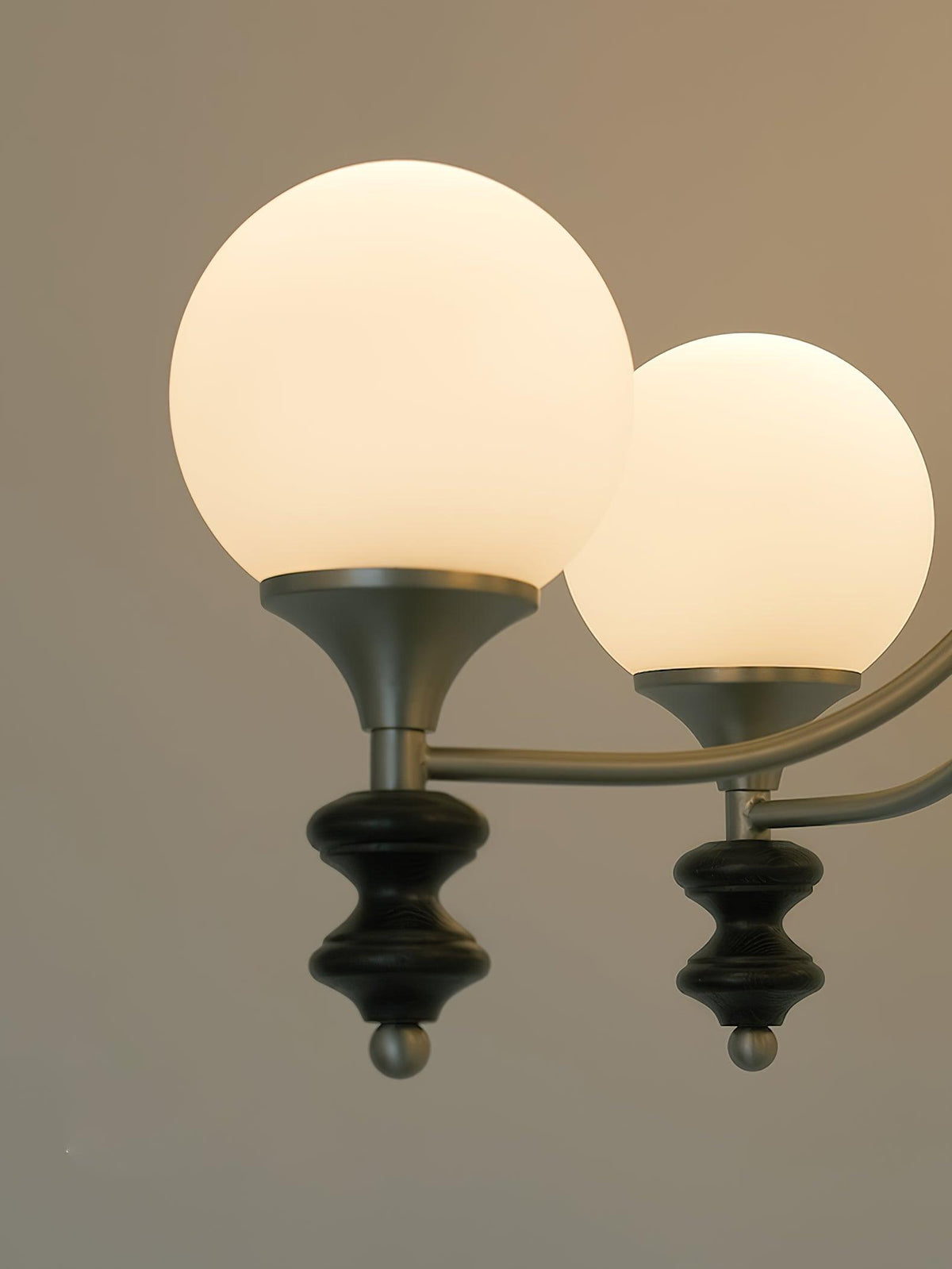 Wooden Chandelier with Adjustable Height