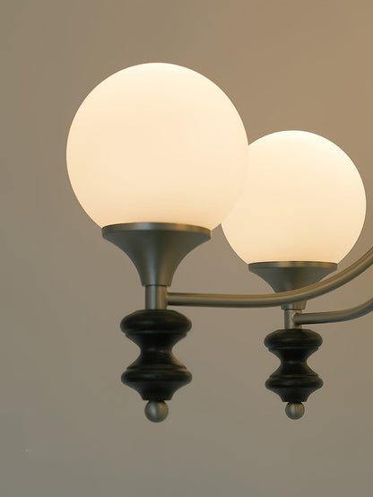 Wooden Chandelier with Adjustable Height