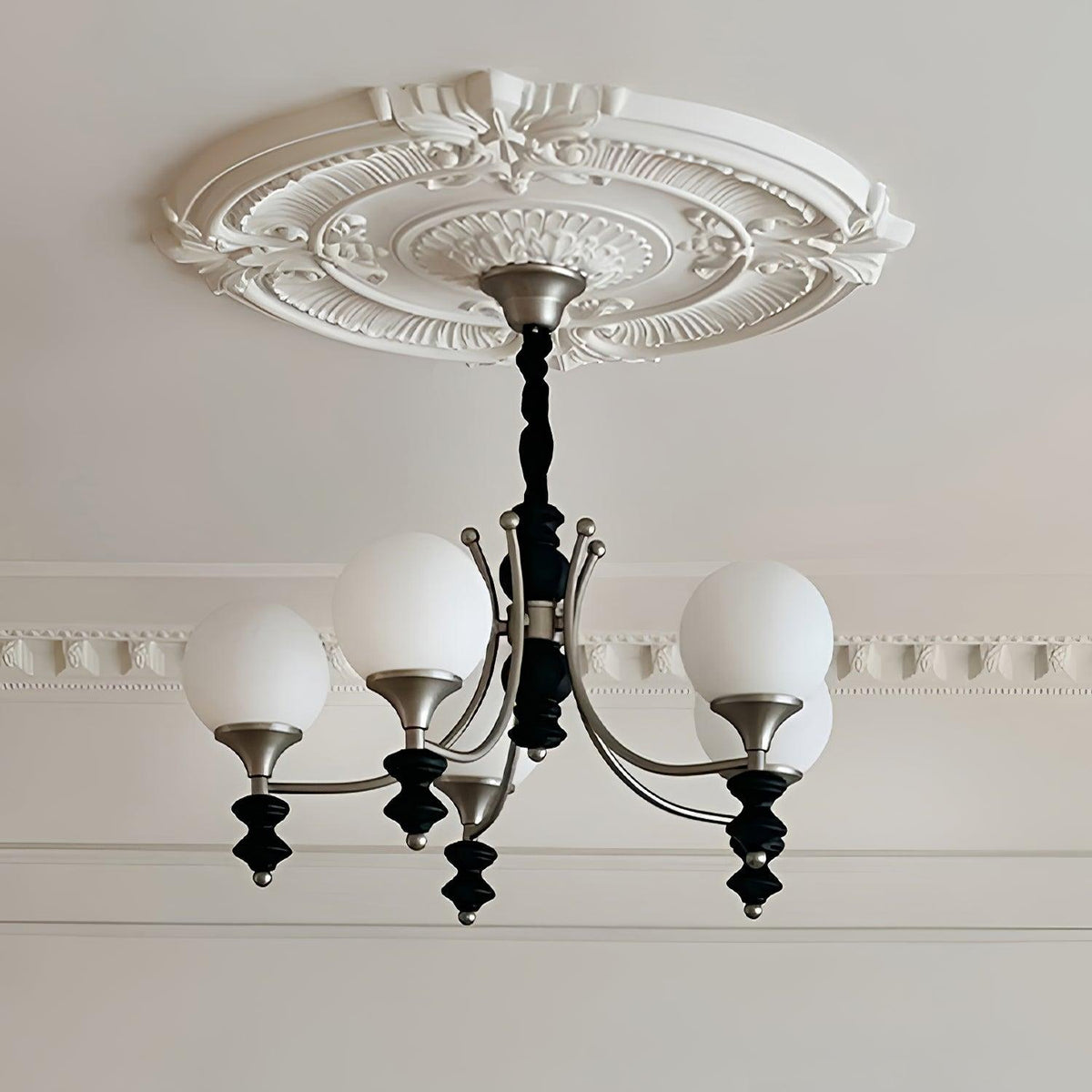 Wooden Chandelier with Adjustable Height