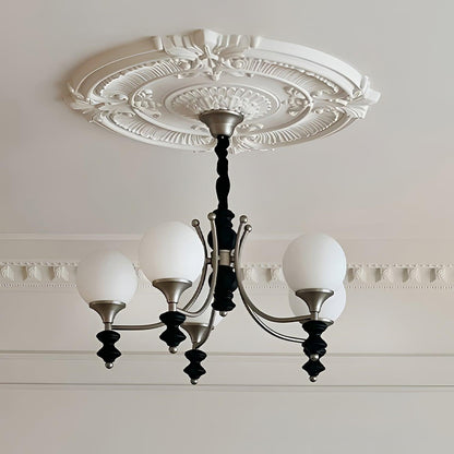 Wooden Chandelier with Adjustable Height