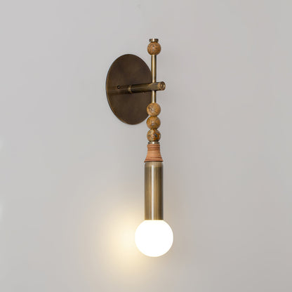 Marble Accent Wall Lamp with Adjustable Brightness