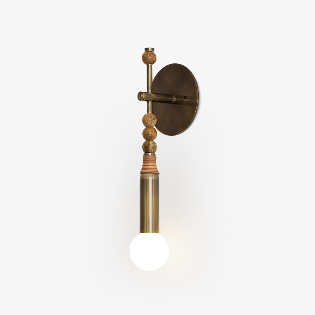 Marble Accent Wall Lamp with Adjustable Brightness — lifestyle view