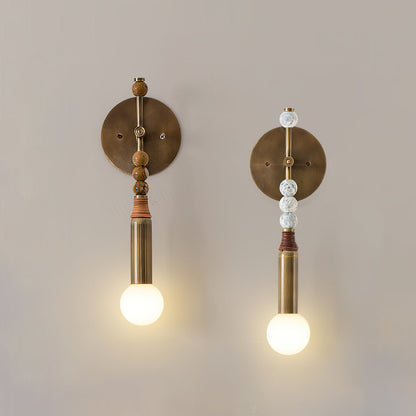 Marble Accent Wall Lamp with Adjustable Brightness