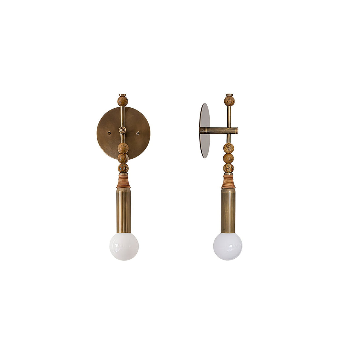 Marble Accent Wall Lamp with Adjustable Brightness