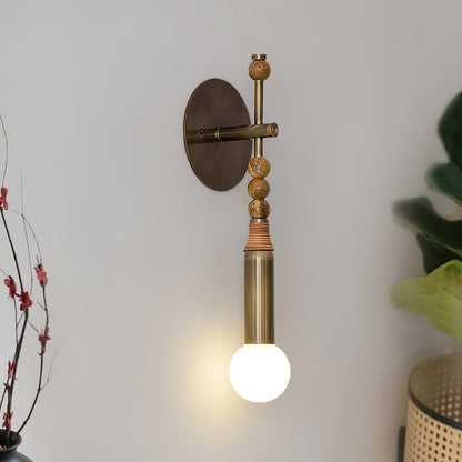 Marble Accent Wall Lamp with Adjustable Brightness