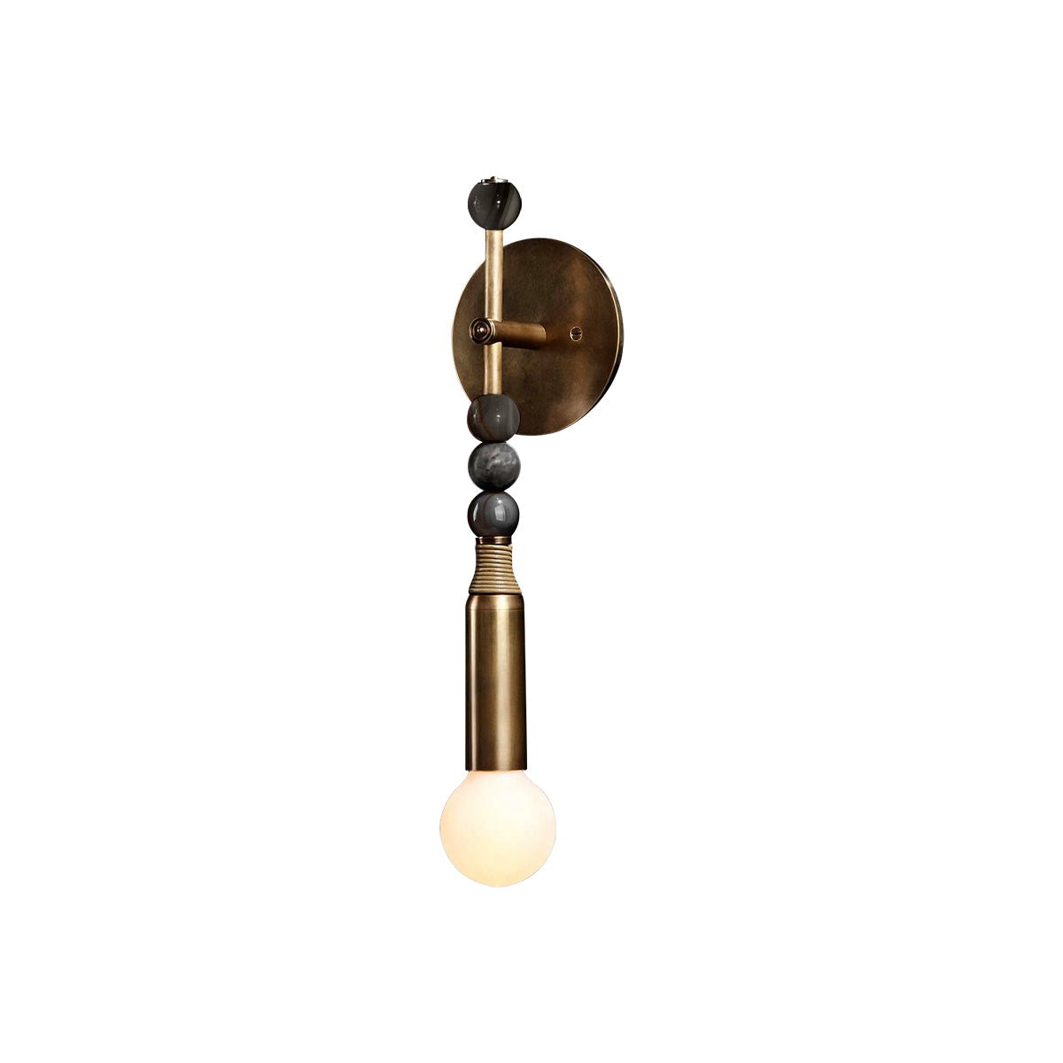 Marble Accent Wall Lamp with Adjustable Brightness — front view