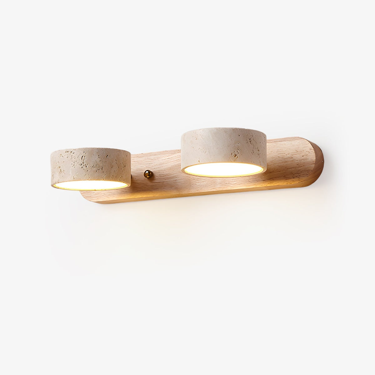 Travertine Wall Light, Multi-Light Design — front view