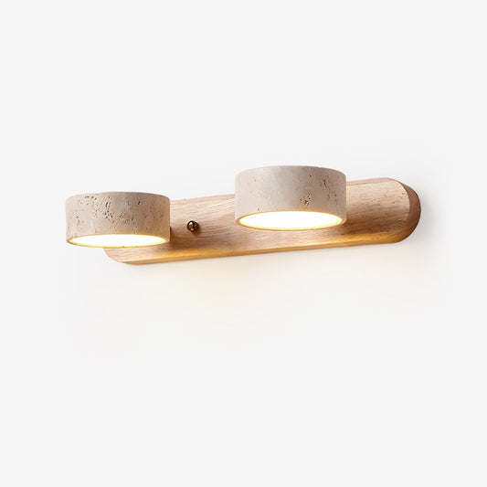 Travertine Wall Light, Multi-Light Design — front view