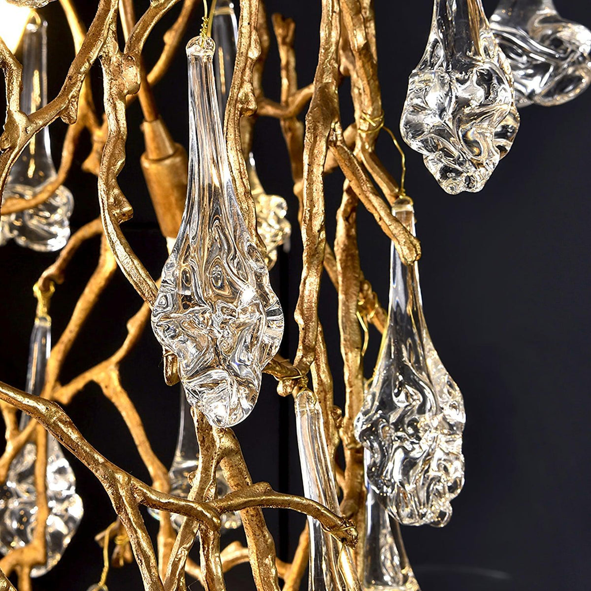 Tree Branch Staircase Chandelier, Rustic Design
