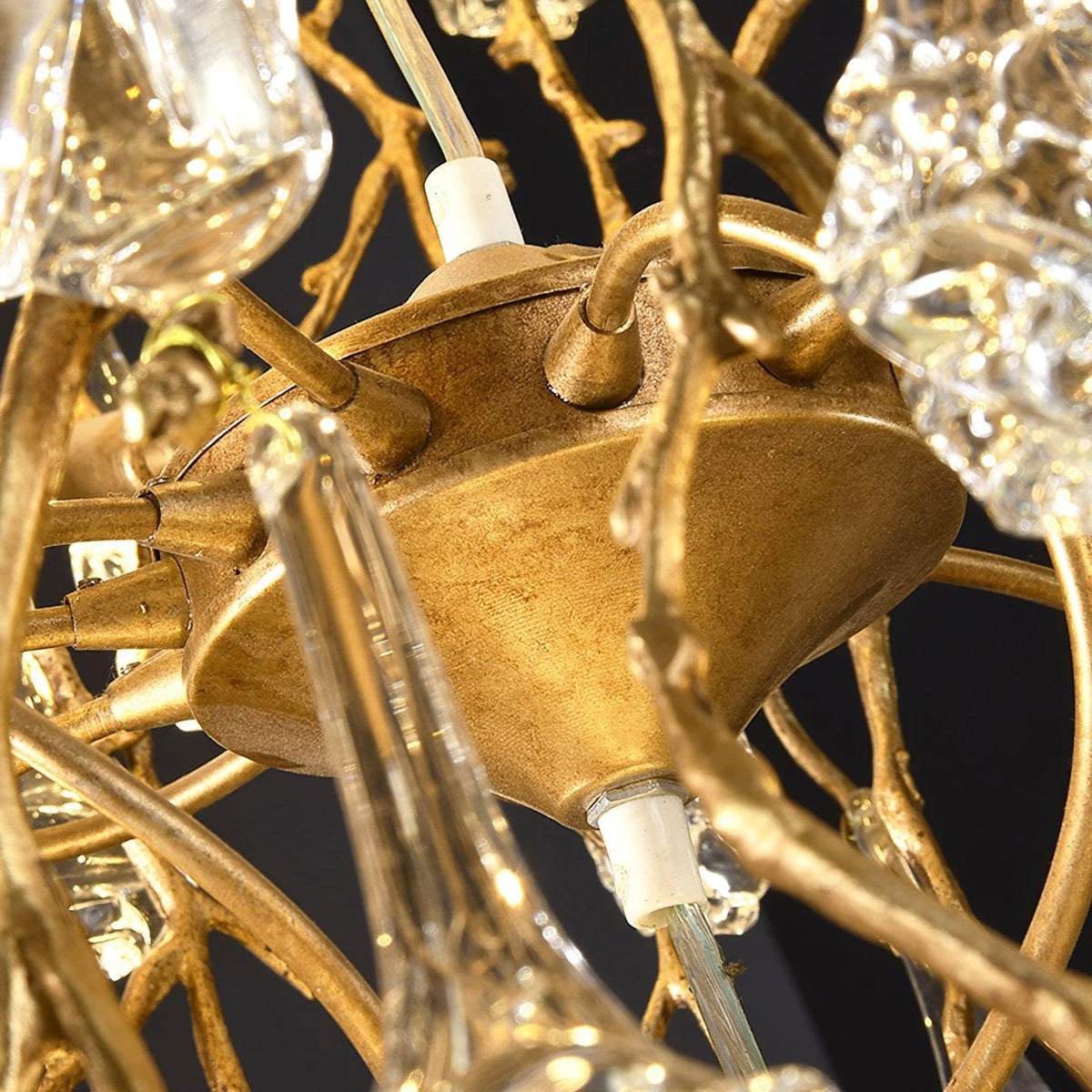 Tree Branch Staircase Chandelier, Rustic Design