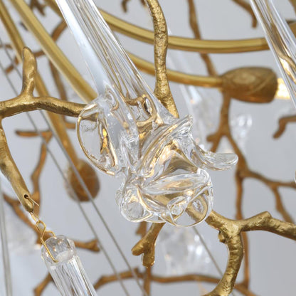 Tree Branch Staircase Chandelier, Rustic Design