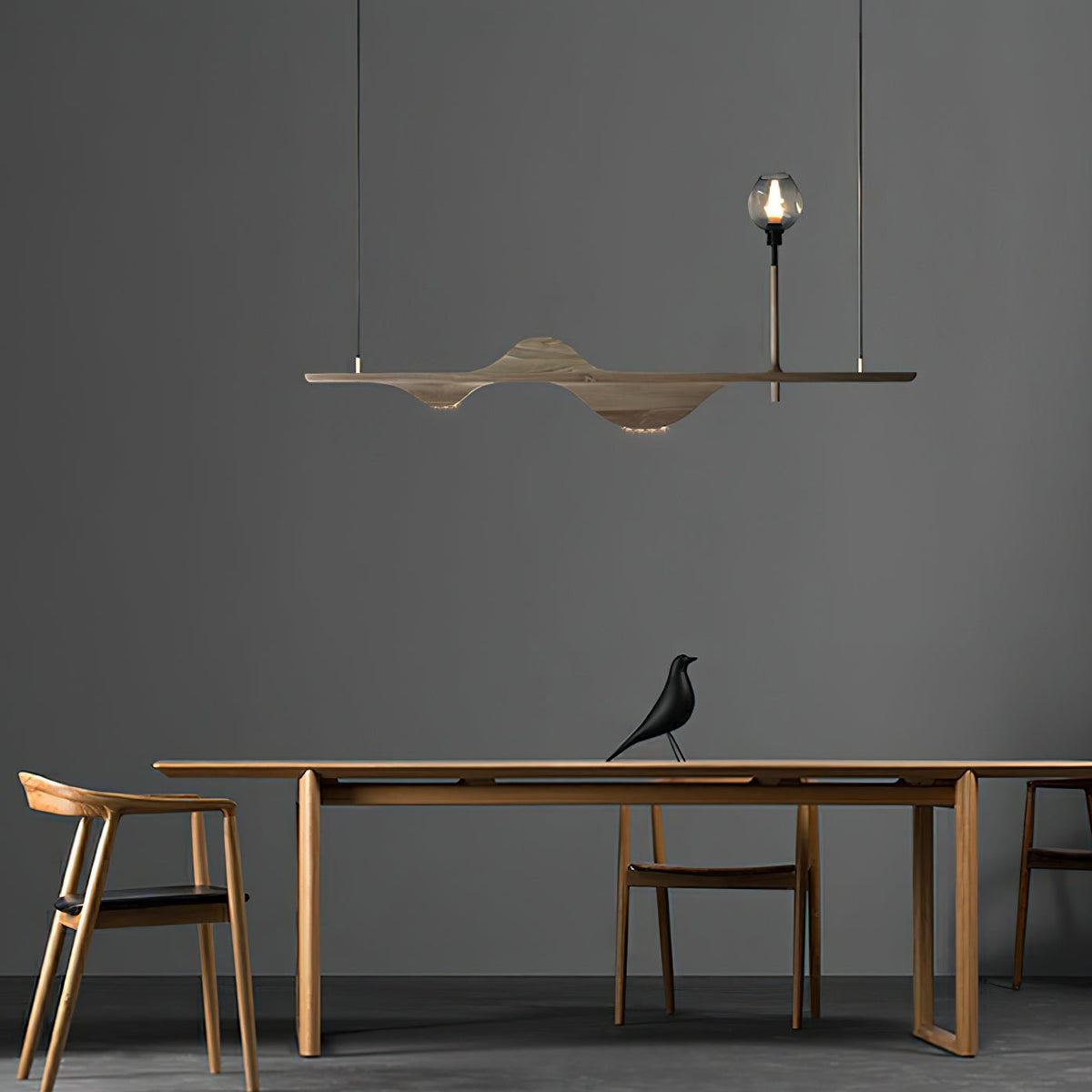 Tsunami Wave Chandelier with Adjustable Brightness — front view