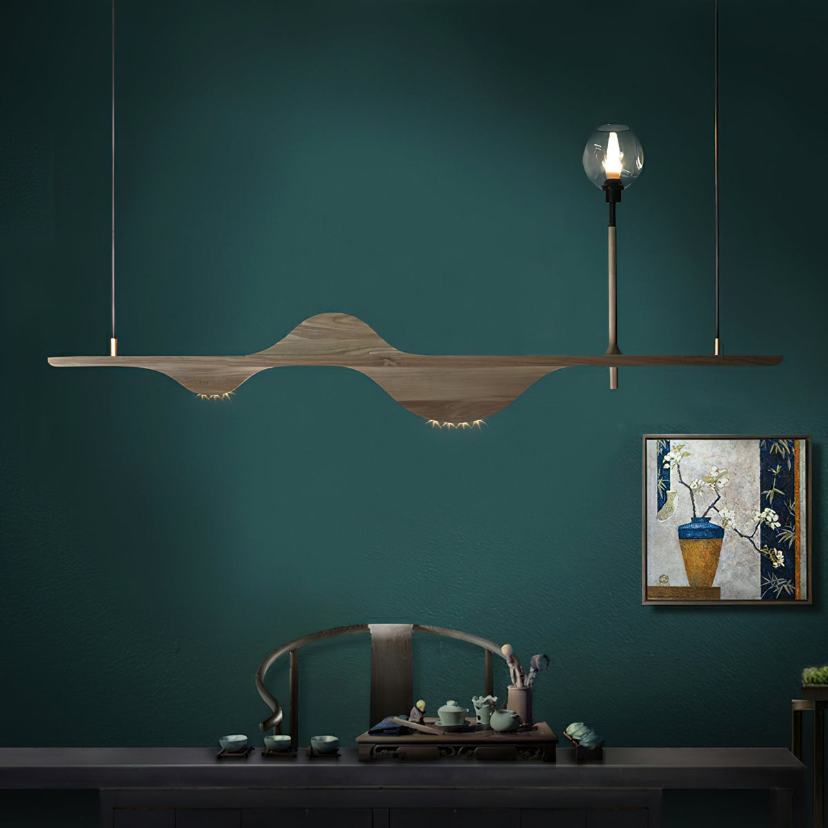 Tsunami Wave Chandelier with Adjustable Brightness