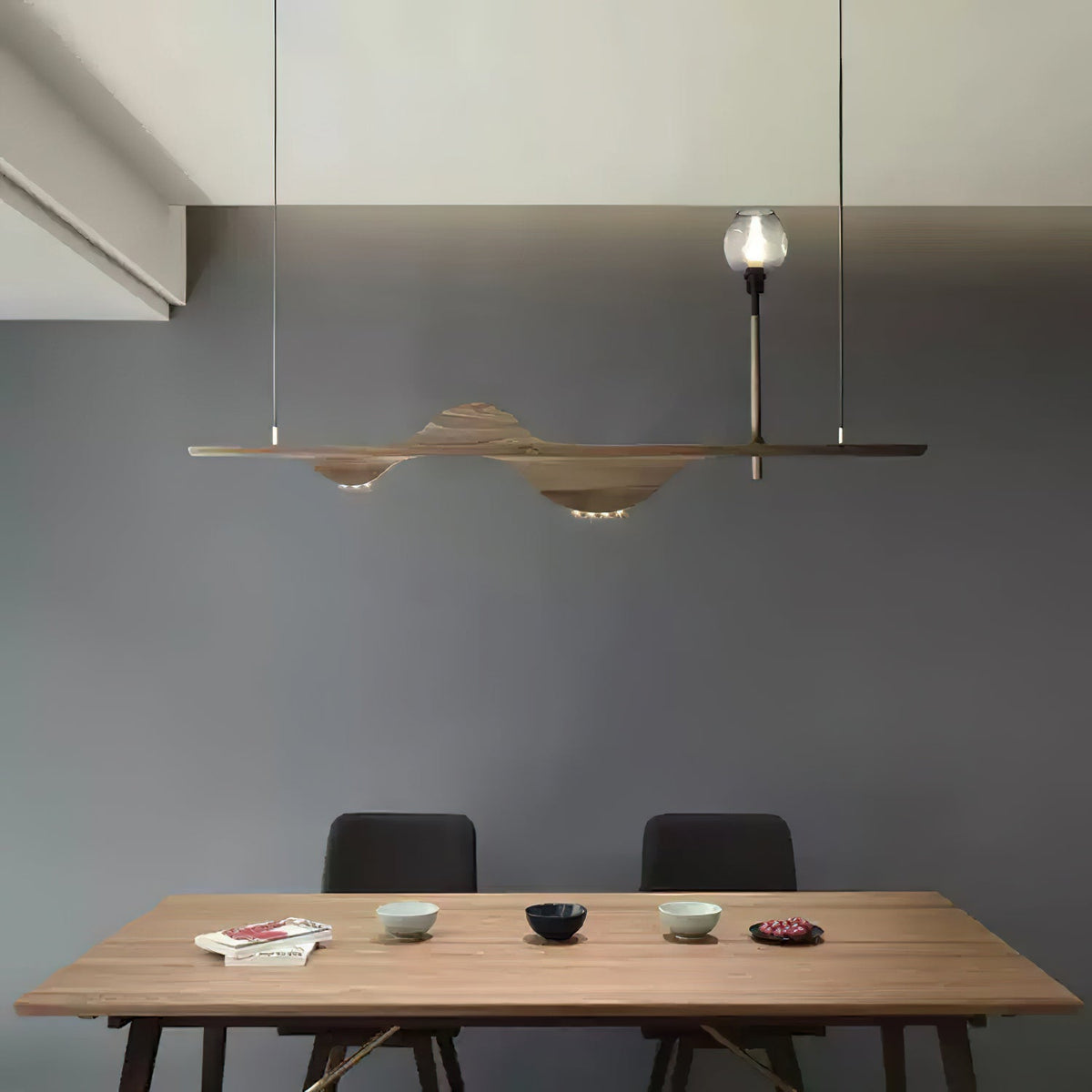 Tsunami Wave Chandelier with Adjustable Brightness — lifestyle view