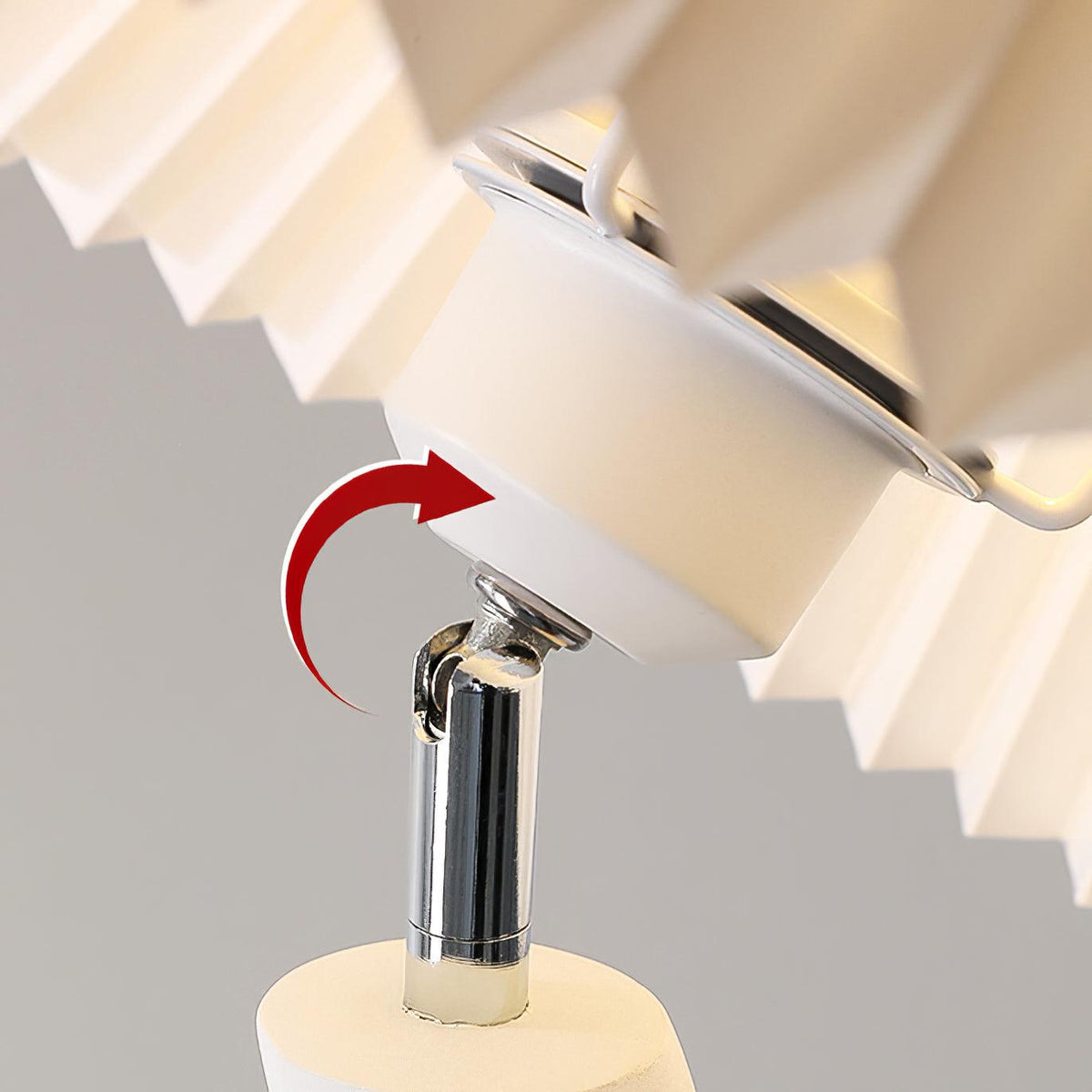 Twisted Pleated Floor Lamp, Soft Ambient Light