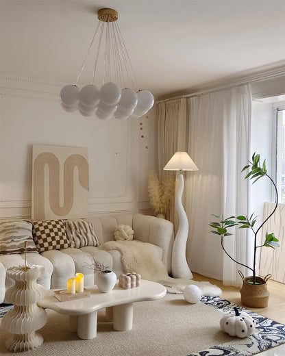 Twisted Pleated Floor Lamp, Soft Ambient Light