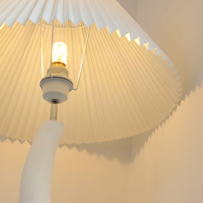 Twisted Pleated Floor Lamp, Soft Ambient Light