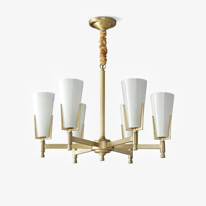 Crystal Accent Chandelier with Adjustable Height