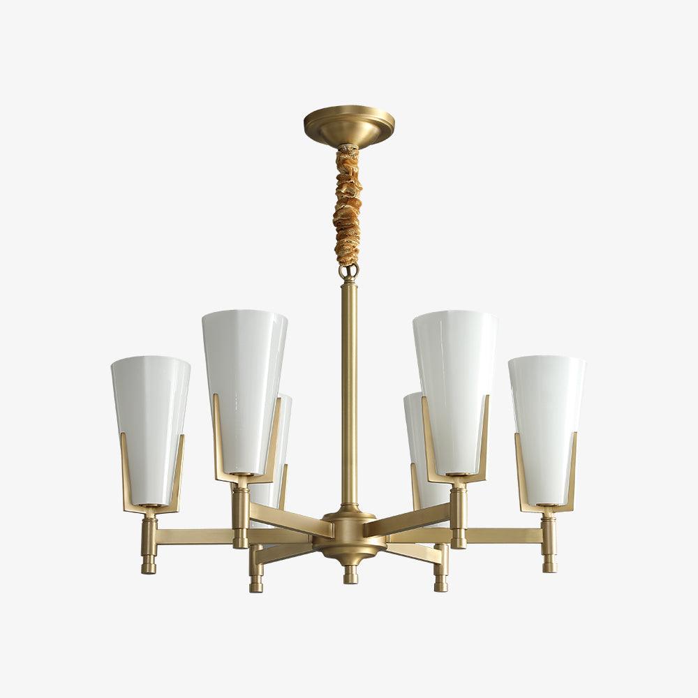 Crystal Accent Chandelier with Adjustable Height