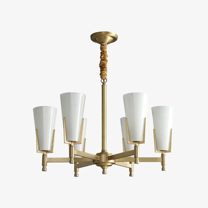 Crystal Accent Chandelier with Adjustable Height