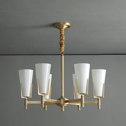 Crystal Accent Chandelier with Adjustable Height