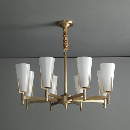 Crystal Accent Chandelier with Adjustable Height