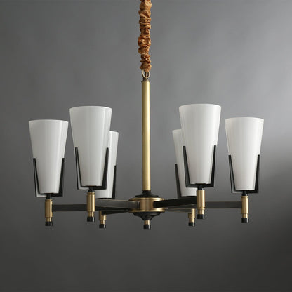 Crystal Accent Chandelier with Adjustable Height